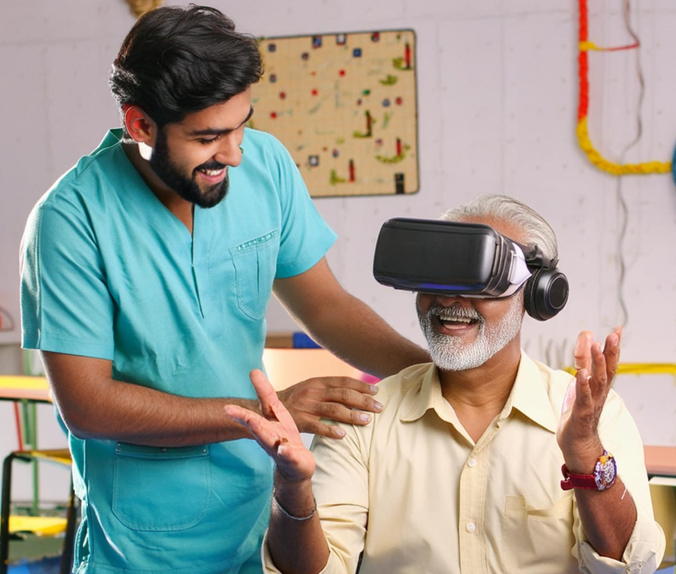 Sevam Old Ag Instructor Helping VR